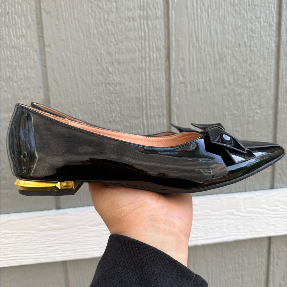 Kufeiwen Black Heels Bowtie Euro size 41